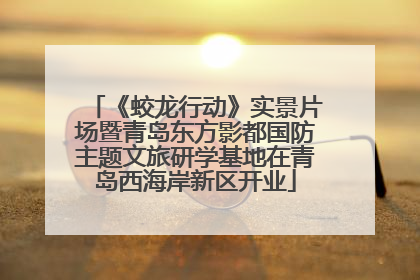 《蛟龙行动》实景片场暨青岛东方影都国防主题文旅研学基地在青岛西海岸新区开业