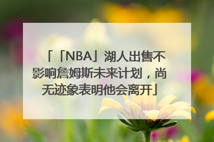 「NBA」湖人出售不影响詹姆斯未来计划，尚无迹象表明他会离开