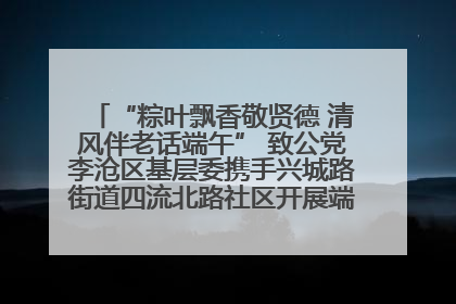 “粽叶飘香敬贤德 清风伴老话端午” 致公党李沧区基层委携手兴城路街道四流北路社区开展端午节主题活动