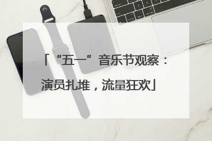 “五一”音乐节观察：演员扎堆，流量狂欢