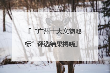 “广州十大文物地标”评选结果揭晓