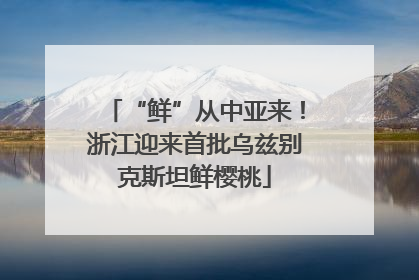 “鲜”从中亚来！浙江迎来首批乌兹别克斯坦鲜樱桃