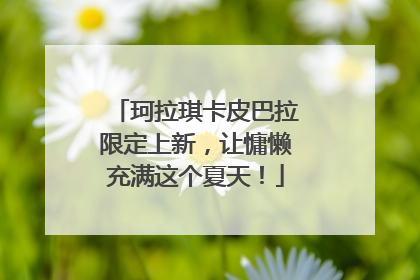珂拉琪卡皮巴拉限定上新，让慵懒充满这个夏天！