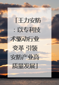 王力安防：以专利技术驱动行业变革 引领安防产业高质量发展