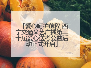 爱心呵护前程 西宁交通文艺广播第二十届爱心送考公益活动正式开启