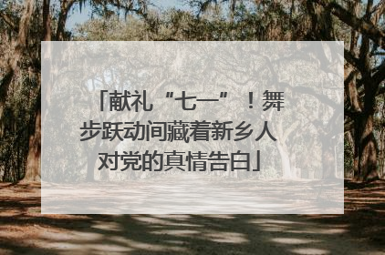 献礼“七一”！舞步跃动间藏着新乡人对党的真情告白