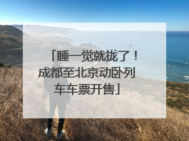 睡一觉就拢了！成都至北京动卧列车车票开售