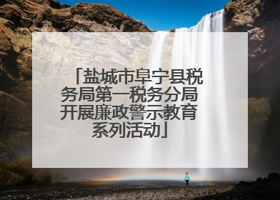 盐城市阜宁县税务局第一税务分局开展廉政警示教育系列活动