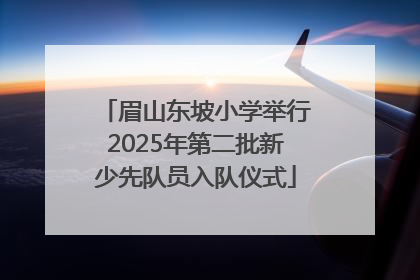 眉山东坡小学举行2025年第二批新少先队员入队仪式