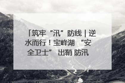 筑牢“汛”防线｜逆水而行！宝峰湖 “安全卫士” 出鞘 防汛应急再添硬核力量