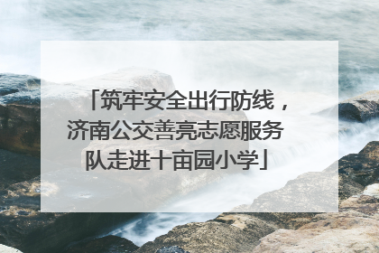 筑牢安全出行防线，济南公交善亮志愿服务队走进十亩园小学