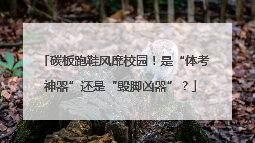 碳板跑鞋风靡校园！是“体考神器”还是“毁脚凶器”？