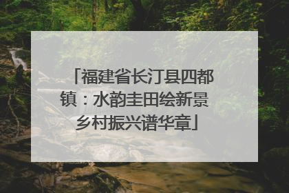 福建省长汀县四都镇：水韵圭田绘新景 乡村振兴谱华章