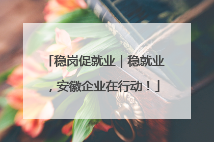 稳岗促就业｜稳就业，安徽企业在行动！
