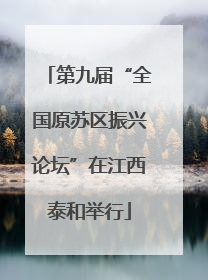 第九届“全国原苏区振兴论坛”在江西泰和举行