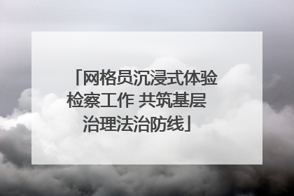 网格员沉浸式体验检察工作 共筑基层治理法治防线