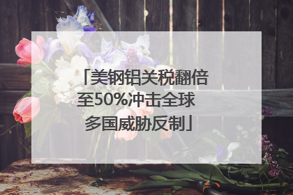 美钢铝关税翻倍至50%冲击全球 多国威胁反制