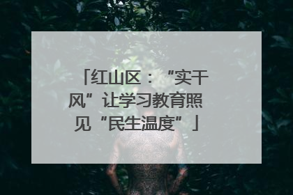 红山区：“实干风”让学习教育照见“民生温度”