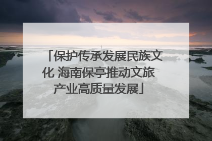 保护传承发展民族文化 海南保亭推动文旅产业高质量发展