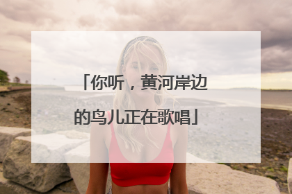 你听，黄河岸边的鸟儿正在歌唱