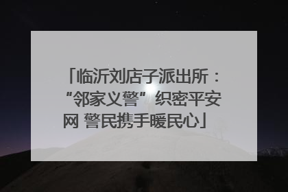 临沂刘店子派出所：“邻家义警”织密平安网 警民携手暖民心
