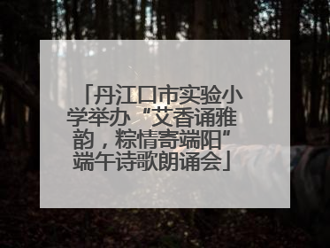 丹江口市实验小学举办“艾香诵雅韵，粽情寄端阳”端午诗歌朗诵会