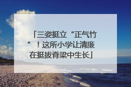 三姿挺立“正气竹”！这所小学让清廉在挺拔脊梁中生长