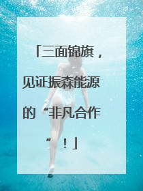 三面锦旗，见证振森能源的“非凡合作”！
