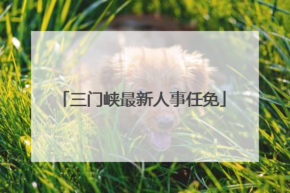 三门峡最新人事任免