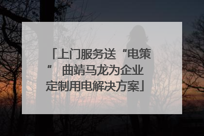 上门服务送“电策” 曲靖马龙为企业定制用电解决方案
