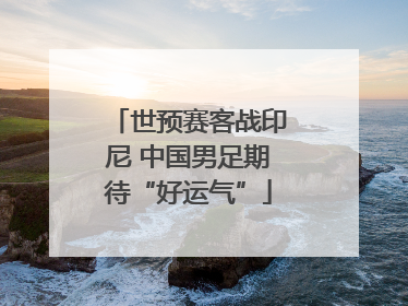 世预赛客战印尼 中国男足期待“好运气”