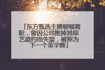 东方甄选主播顿顿离职，曾因公司推掉其综艺邀约而失望，被称为下一个董宇辉
