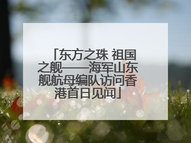 东方之珠 祖国之舰——海军山东舰航母编队访问香港首日见闻