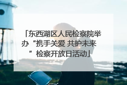 东西湖区人民检察院举办“携手关爱 共护未来”检察开放日活动