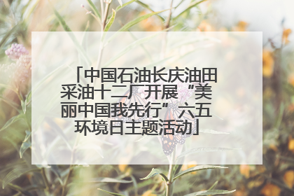 中国石油长庆油田采油十二厂开展“美丽中国我先行”六五环境日主题活动