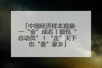 中国经济样本观察·一“业”成名丨面包“总动员”！“走”天下也“香”家乡
