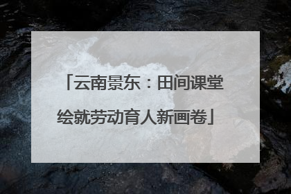 云南景东：田间课堂绘就劳动育人新画卷