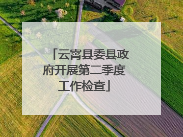 云霄县委县政府开展第二季度工作检查