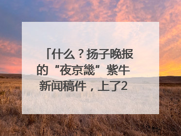 什么？扬子晚报的“夜京畿”紫牛新闻稿件，上了2025年镇江中考模拟卷！
