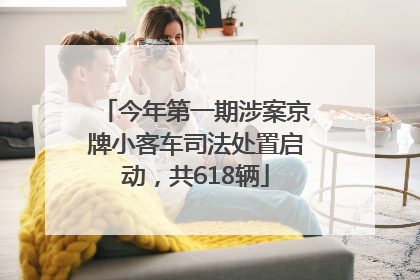 今年第一期涉案京牌小客车司法处置启动，共618辆