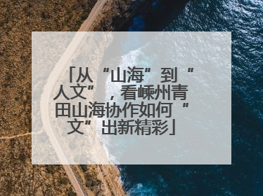 从“山海”到“人文”，看嵊州青田山海协作如何“文”出新精彩