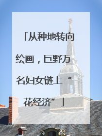 从种地转向绘画，巨野万名妇女链上“花经济”