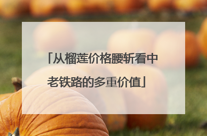 从榴莲价格腰斩看中老铁路的多重价值