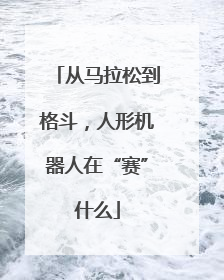 从马拉松到格斗，人形机器人在“赛”什么