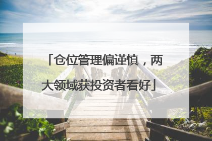 仓位管理偏谨慎，两大领域获投资者看好