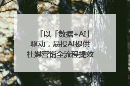 以「数据+AI」驱动，易投AI提供社媒营销全流程提效解决方案｜微播易