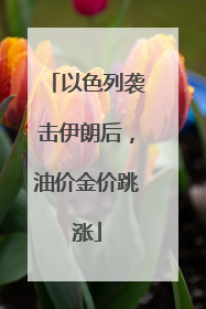 以色列袭击伊朗后，油价金价跳涨