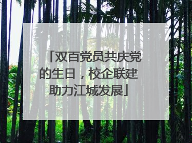 双百党员共庆党的生日，校企联建助力江城发展