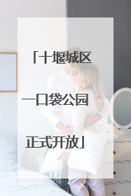 十堰城区一口袋公园正式开放