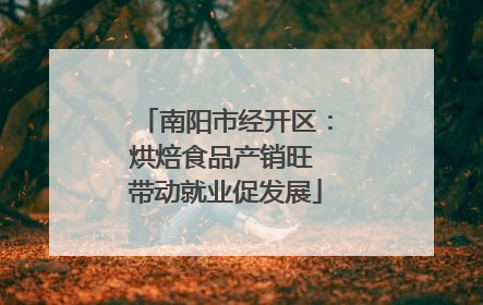 南阳市经开区：烘焙食品产销旺 带动就业促发展